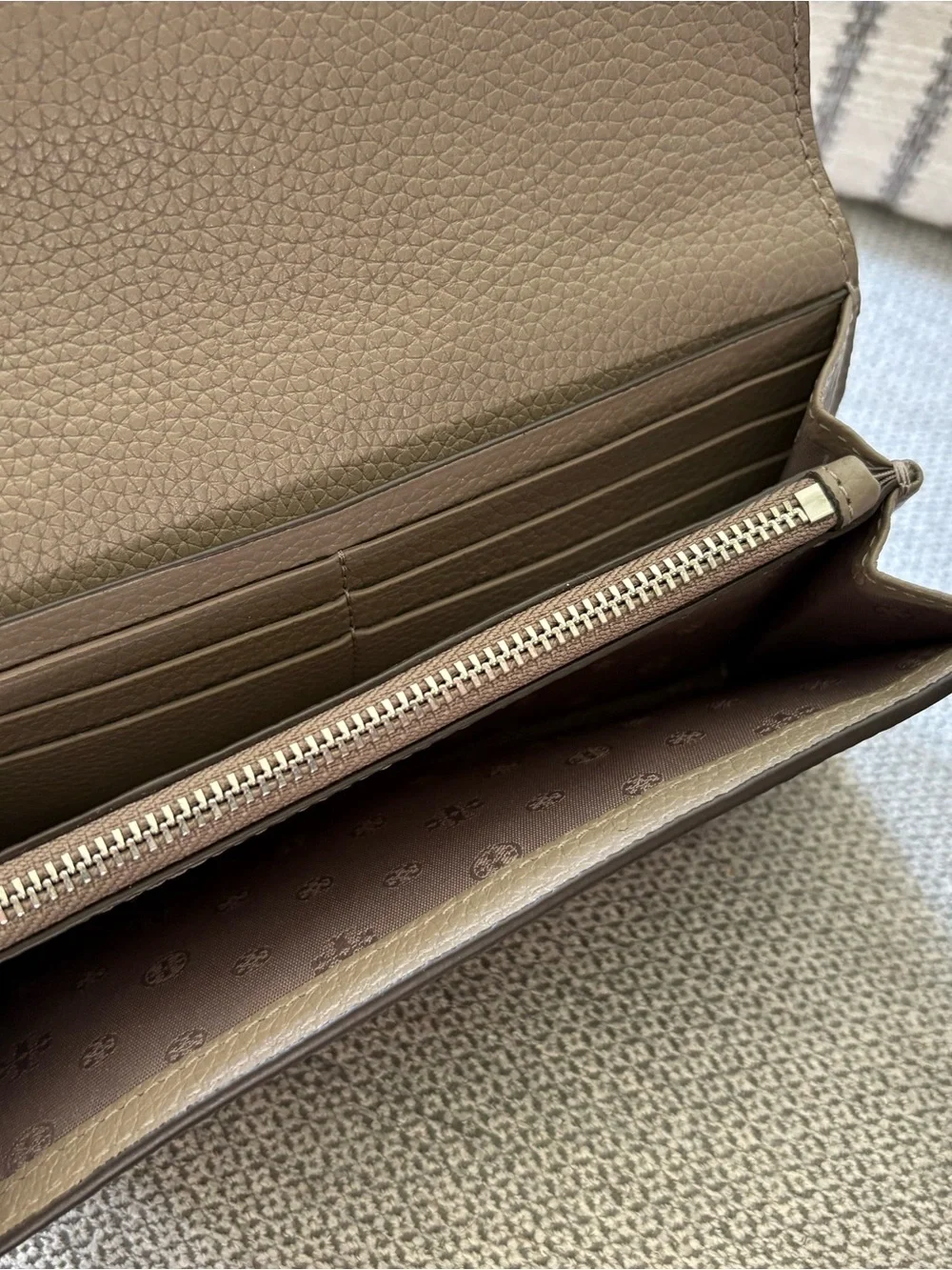 Tory Burch pebbled leather